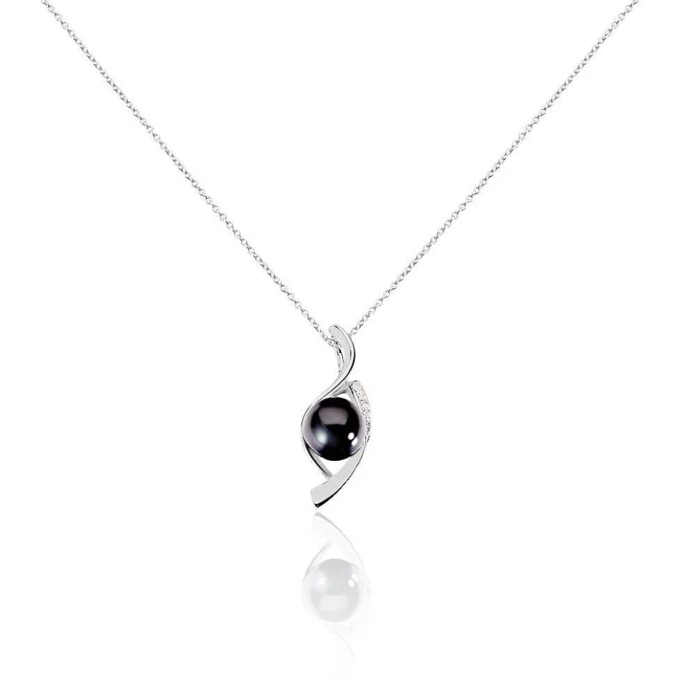Collier Sharon Argent Blanc Céramique Et Oxyde De Zirconium
