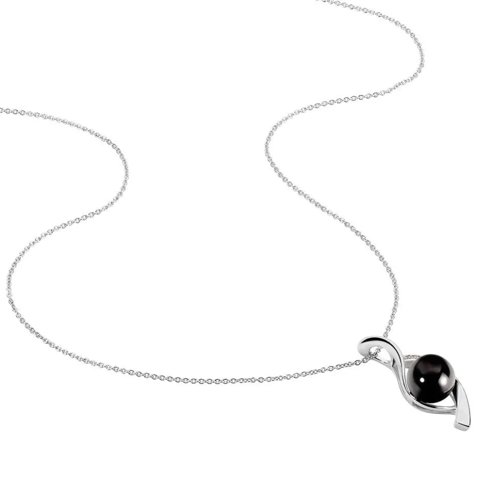 Collier Sharon Argent Blanc Céramique Et Oxyde De Zirconium