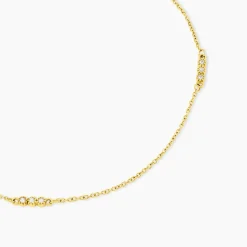 Collier Sheima Acier Jaune Oxyde De Zirconium