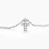 Collier Siem Argent Blanc Oxyde De Zirconium