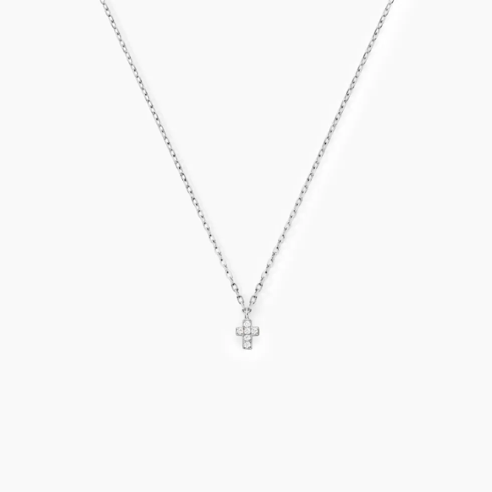 Collier Siem Argent Blanc Oxyde De Zirconium