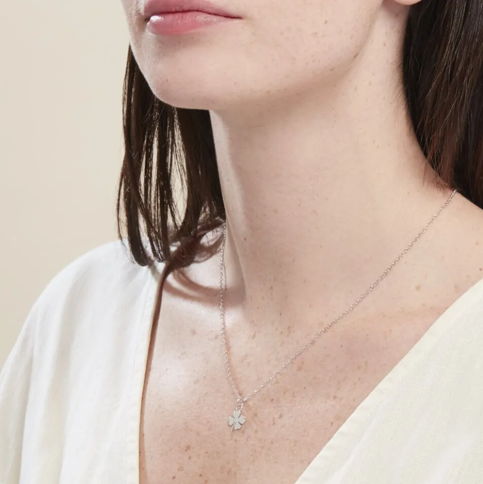 Collier Sitara Argent Blanc