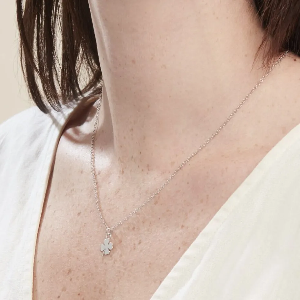 Collier Sitara Argent Blanc