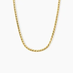 Collier Sloane Acier Jaune
