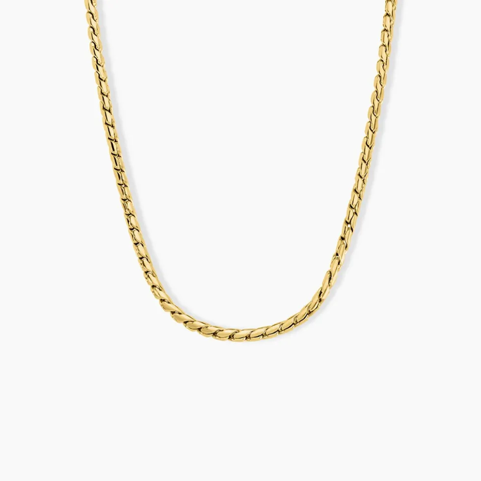 Collier Sloane Acier Jaune