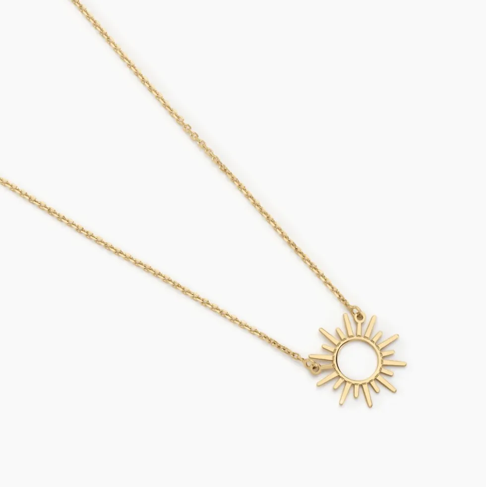 Collier Soleil Eternel Or Jaune