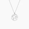 Collier Soukaina Argent Blanc
