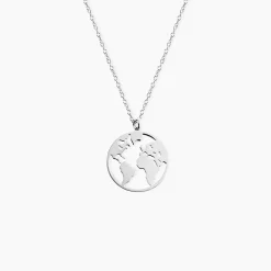 Collier Soukaina Argent Blanc