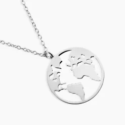 Collier Soukaina Argent Blanc