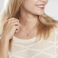 Collier Spirit Argent Blanc Oxyde De Zirconium