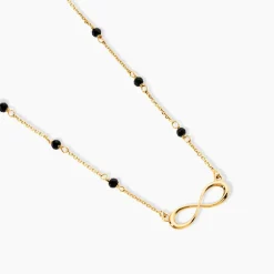 Collier Spya Infini Or Jaune Spinelle