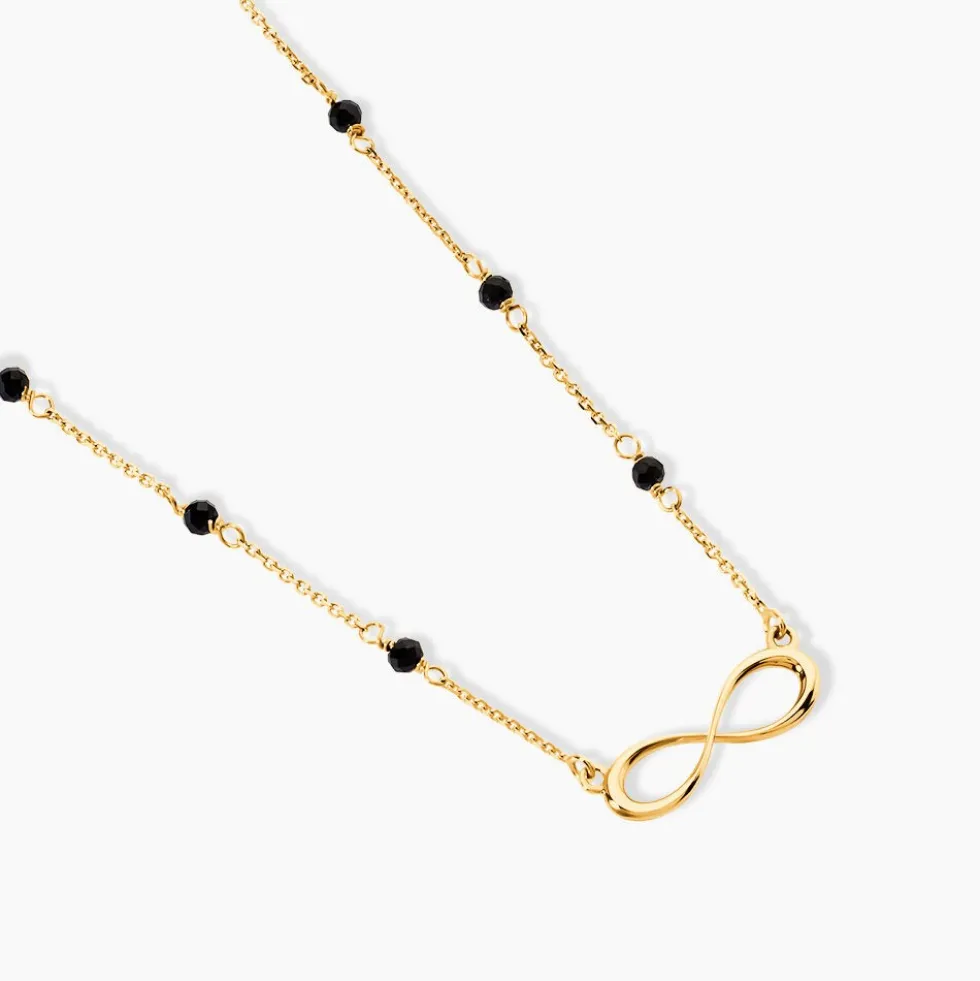 Collier Spya Infini Or Jaune Spinelle