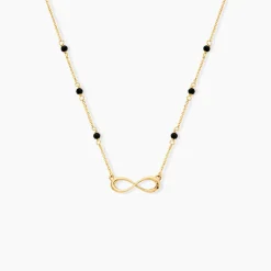 Collier Spya Infini Or Jaune Spinelle