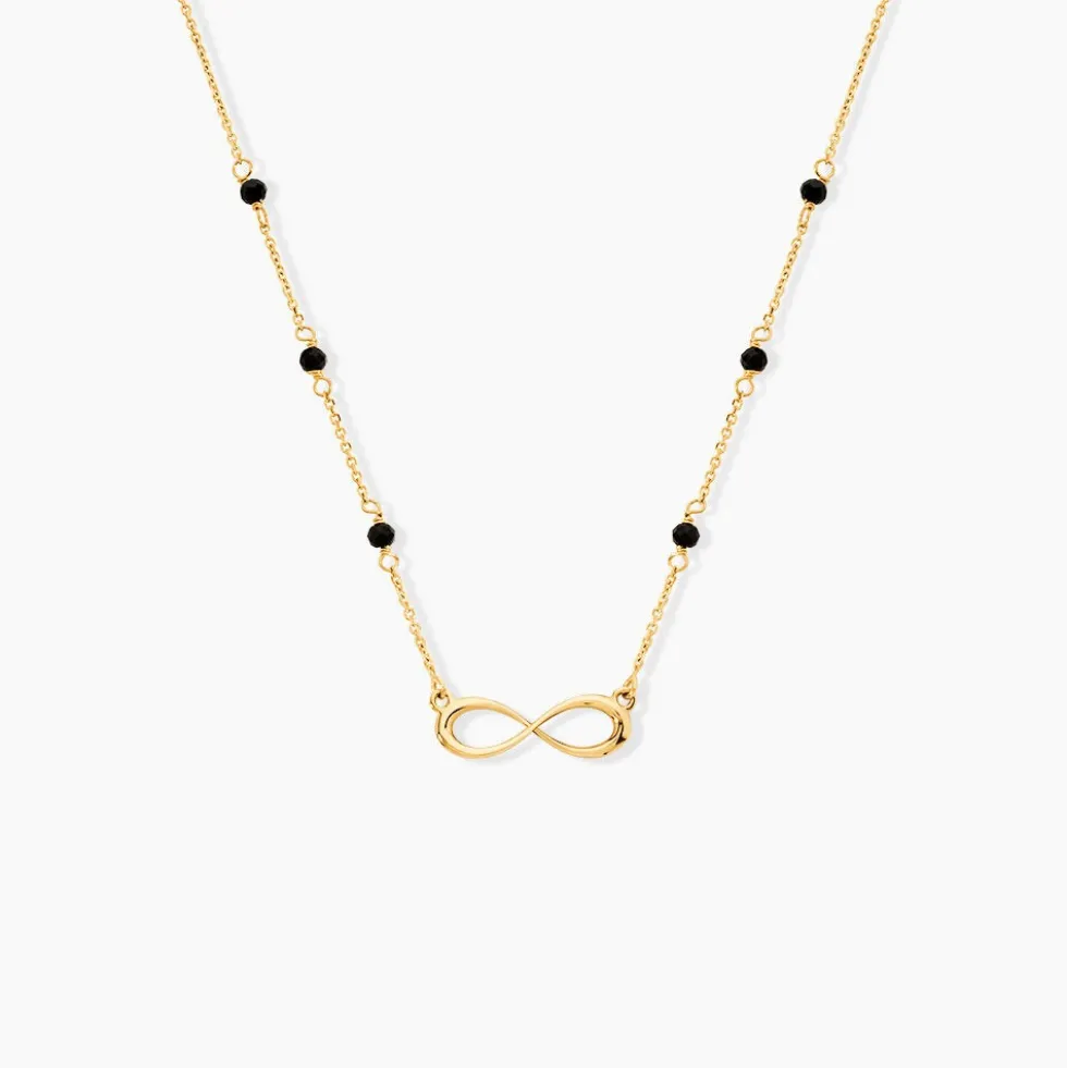 Collier Spya Infini Or Jaune Spinelle