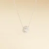 Collier Star Or Blanc Oxyde De Zirconium