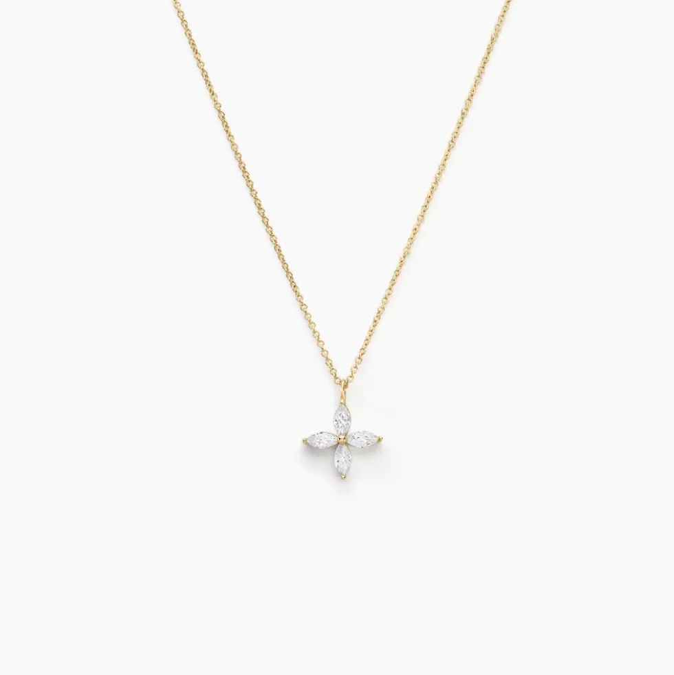 Collier Stellia Or Jaune Oxyde De Zirconium