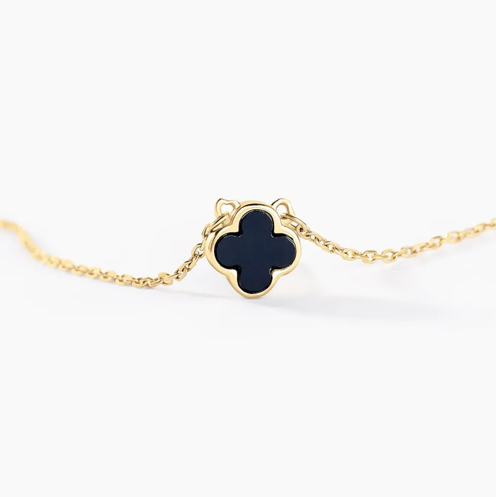 Collier Stellya Or Jaune Onyx