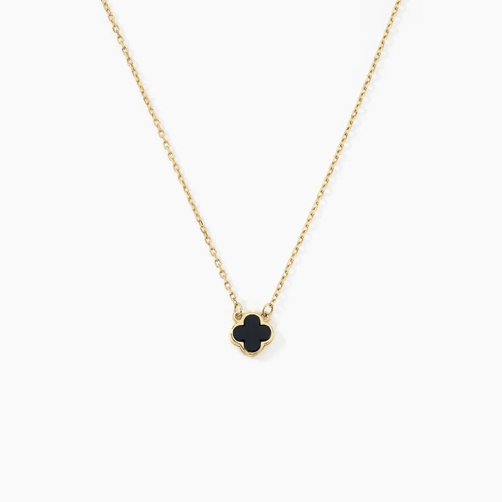 Collier Stellya Or Jaune Onyx