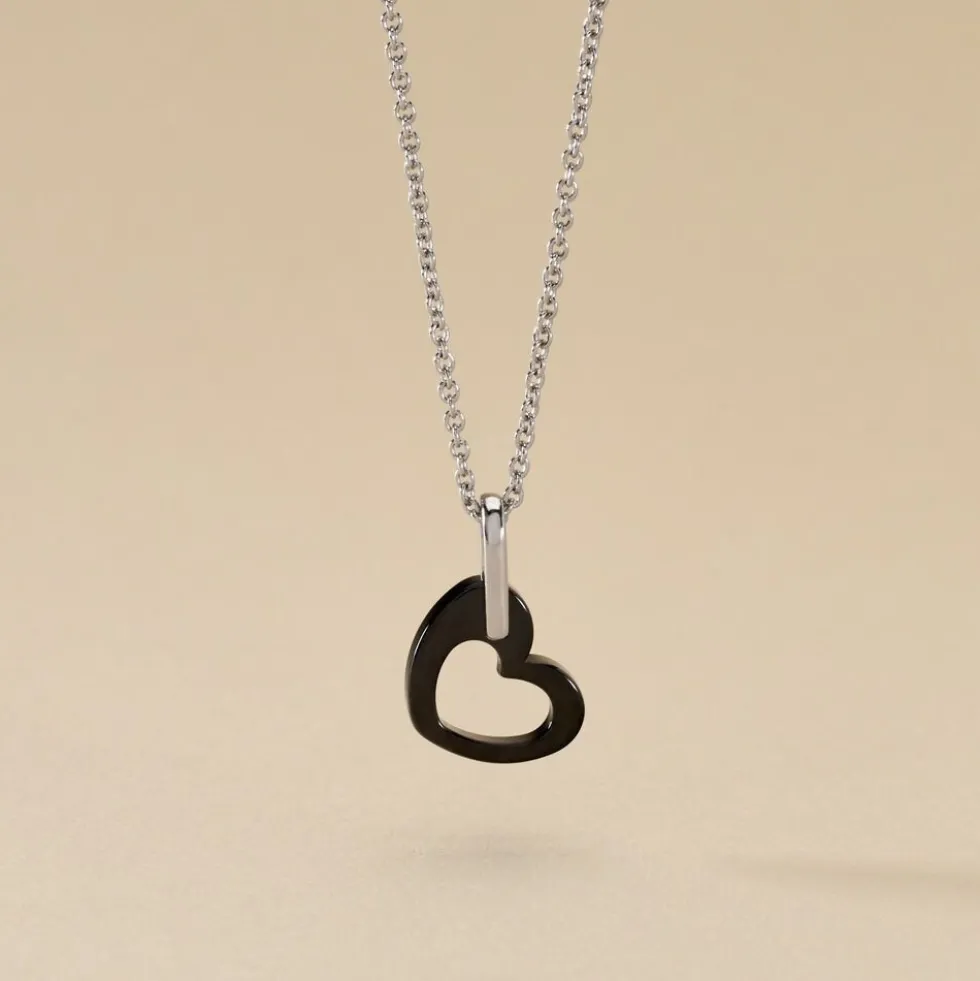 Collier Sumeyra Argent Blanc Céramique Et Oxyde De Zirconium