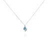 Collier Sunset Or Blanc Topaze Oxyde