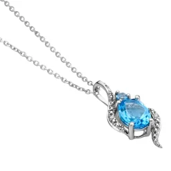 Collier Sunset Or Blanc Topaze Oxyde