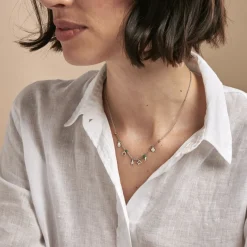 Collier Suzanna Argent Blanc