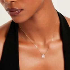 Collier Talie Or Jaune Oxyde De Zirconium