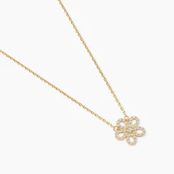 Collier Talie Or Jaune Oxyde De Zirconium
