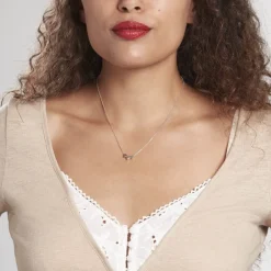Collier Tania Argent Tricolore