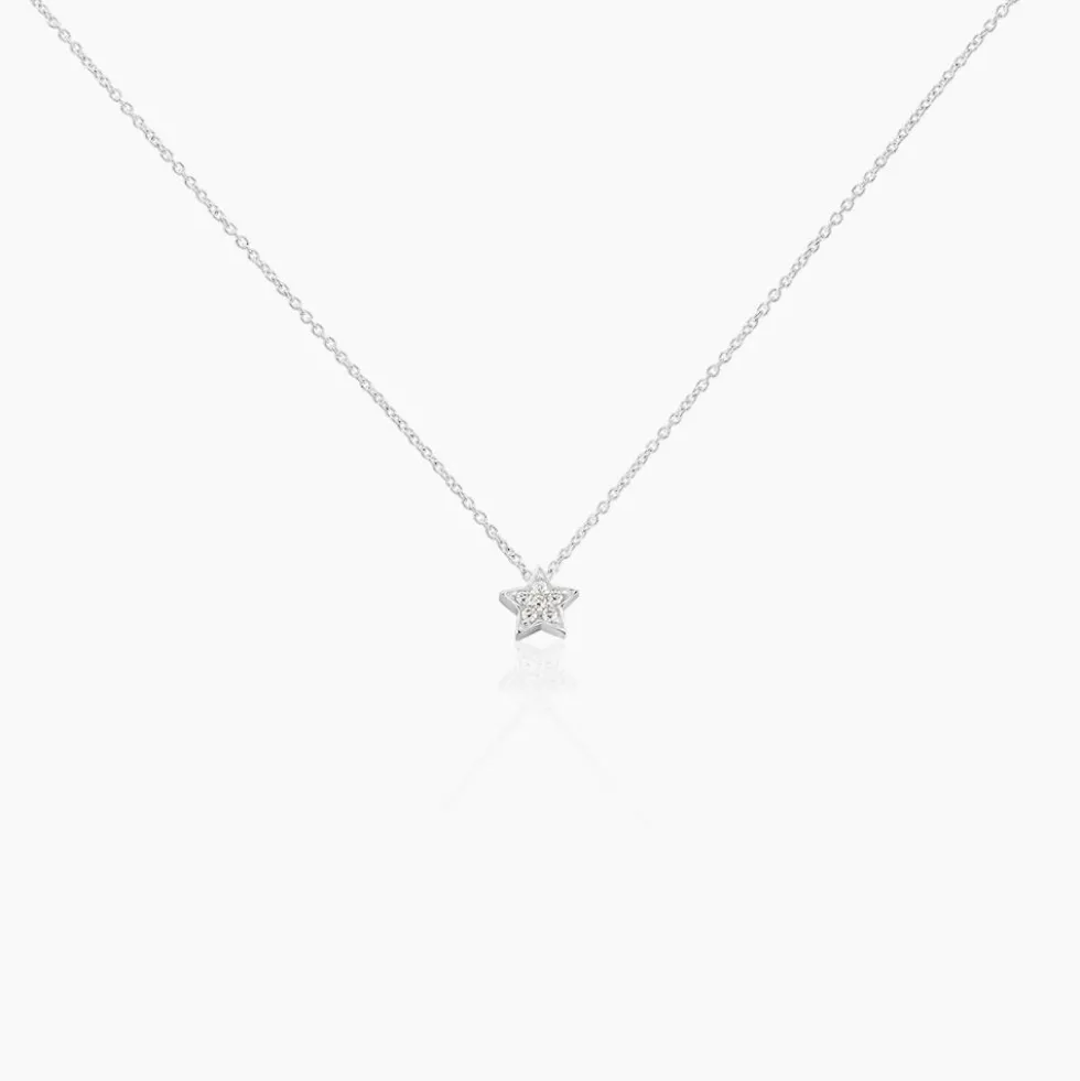 Collier Taona Argent Blanc Oxyde De Zirconium
