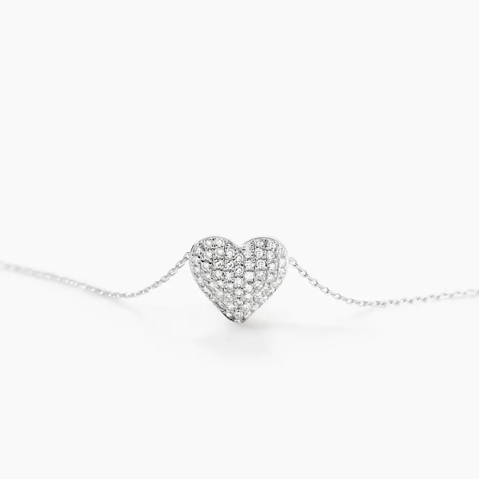 Collier Ti Amo Or Blanc Diamant
