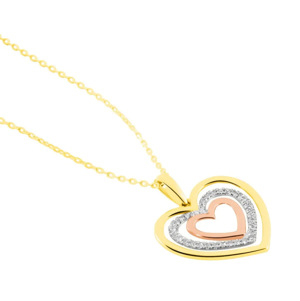 Collier Titaina Or Tricolore Diamant