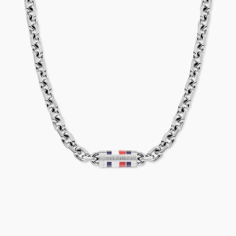 Collier Tommy Hilfiger Bruce Chain Acier Blanc