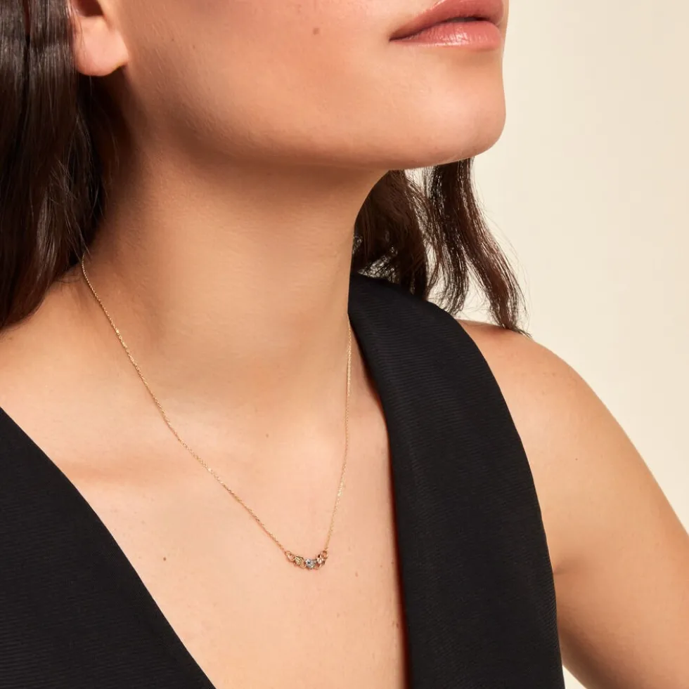 Collier Tricolore Or Jaune