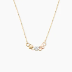 Collier Tricolore Or Jaune