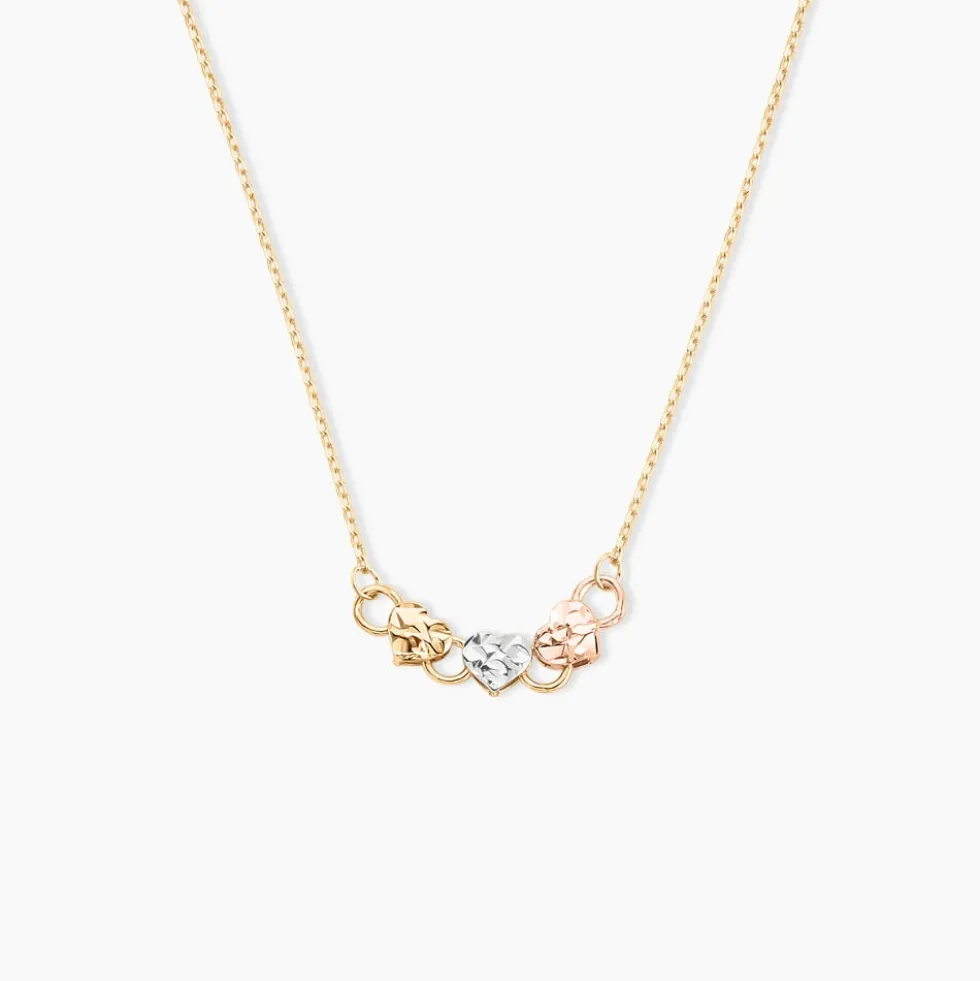 Collier Tricolore Or Jaune