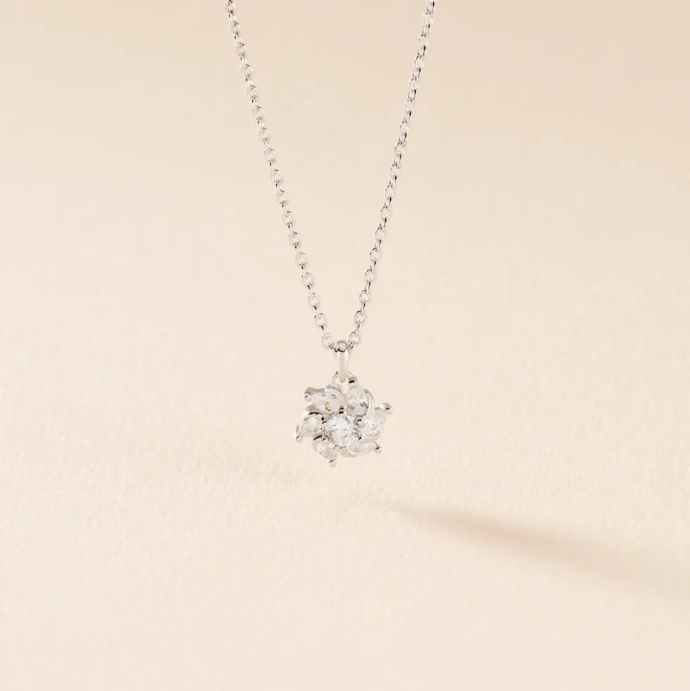 Collier Ulyssia Argent Blanc Oxyde De Zirconium