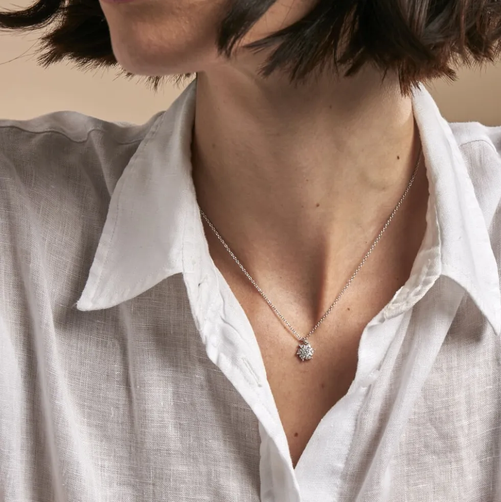 Collier Ulyssia Argent Blanc Oxyde De Zirconium