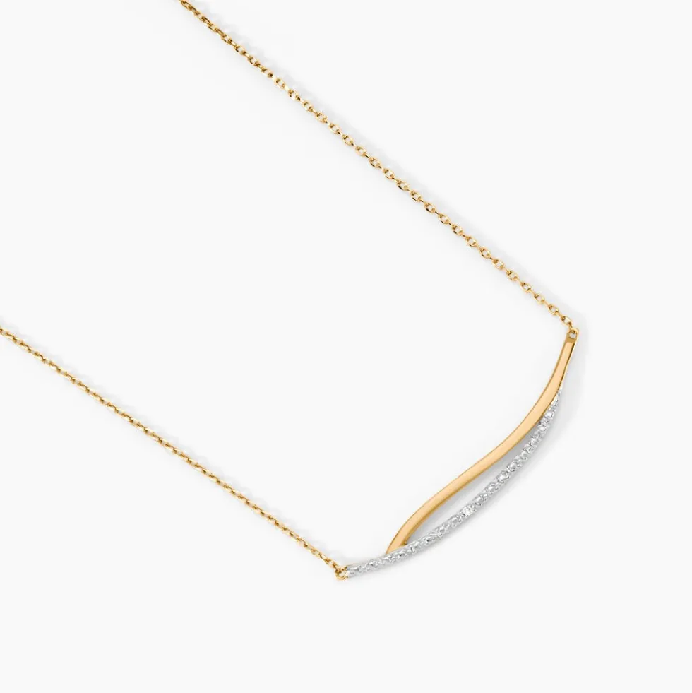 Collier Una Or Jaune Diamant