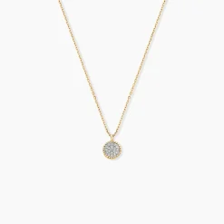 Collier Vaina Or Jaune Diamant
