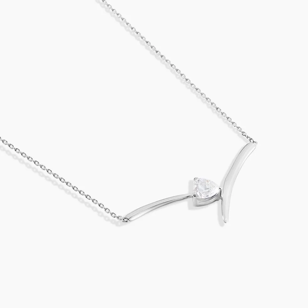 Collier Valeriana Or Blanc Oxyde De Zirconium