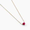 Collier Valerius Or Jaune Rubis