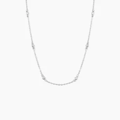 Collier Vashti Argent Blanc Oxyde De Zirconium