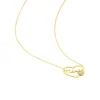 Collier Verohanta Or Jaune Oxyde De Zirconium