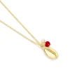 Collier Vitamin Sea Or Jaune Perle De Culture Corail