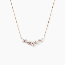Collier Wanda Argent Rose Oxyde De Zirconium
