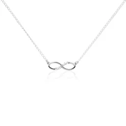 Collier Xara Argent Blanc