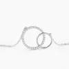 Collier Yalaz Argent Blanc Oxyde De Zirconium
