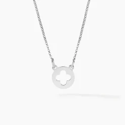 Collier Yamina Argent Blanc