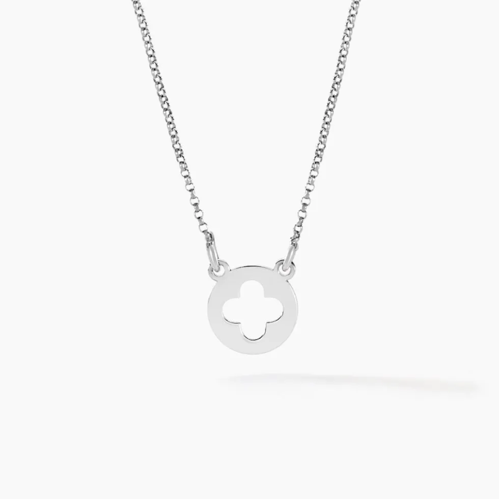 Collier Yamina Argent Blanc